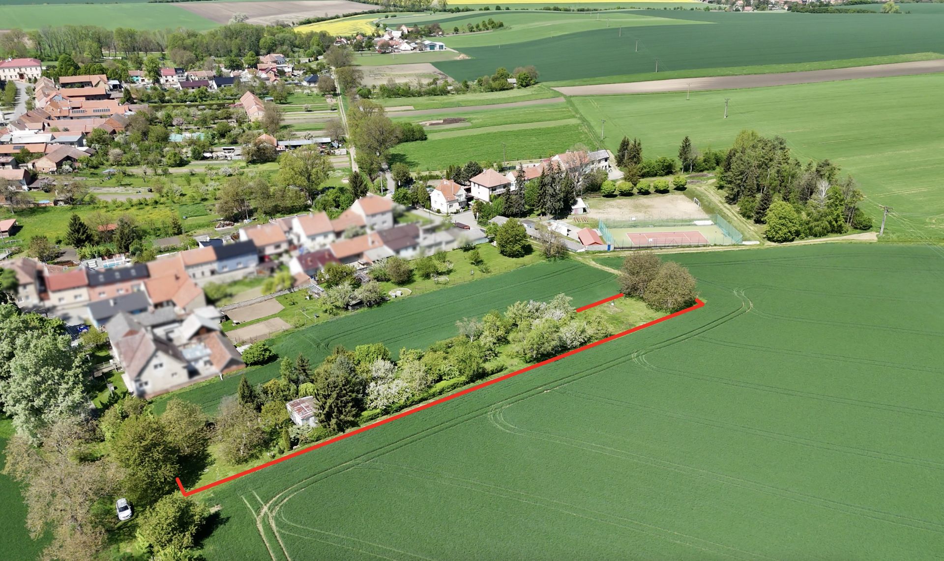 Prodej stavebního pozemku 2192 m², Vřesovice, okr. Prostějov